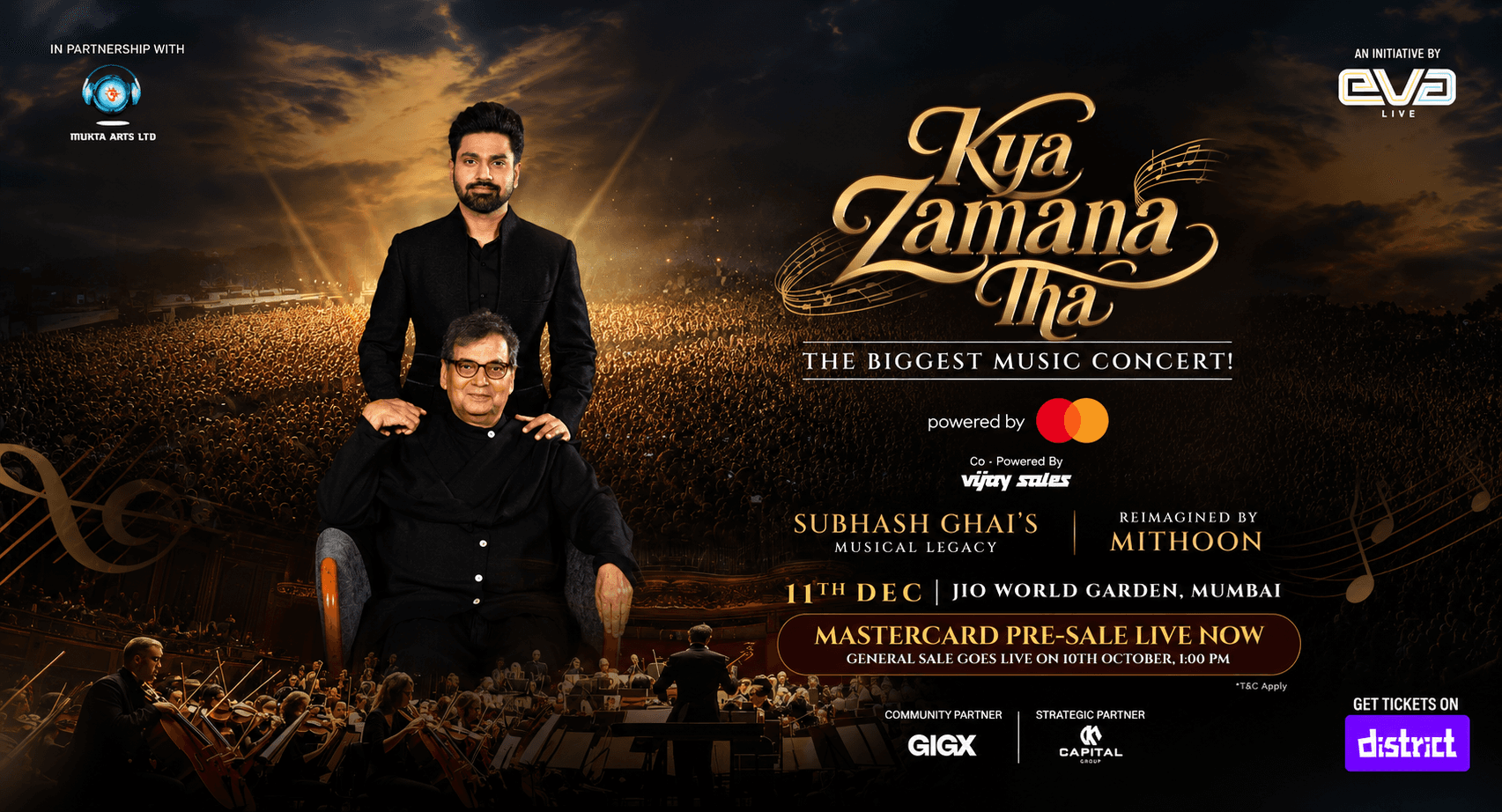 Subhash Ghai’s Iconic Cinematic Music To Be Reimagined By Mithoon In An Exclusive Live Concert This December